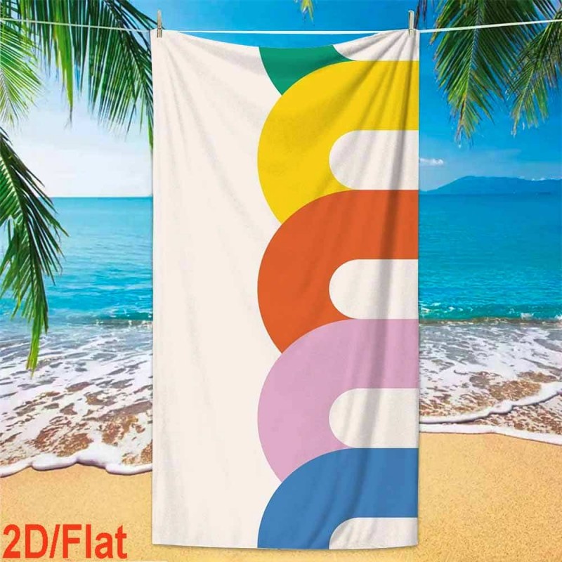 Century Textile & Sewing Supply Online Shopping - Mid Century Abstract Style Curved Rainbow