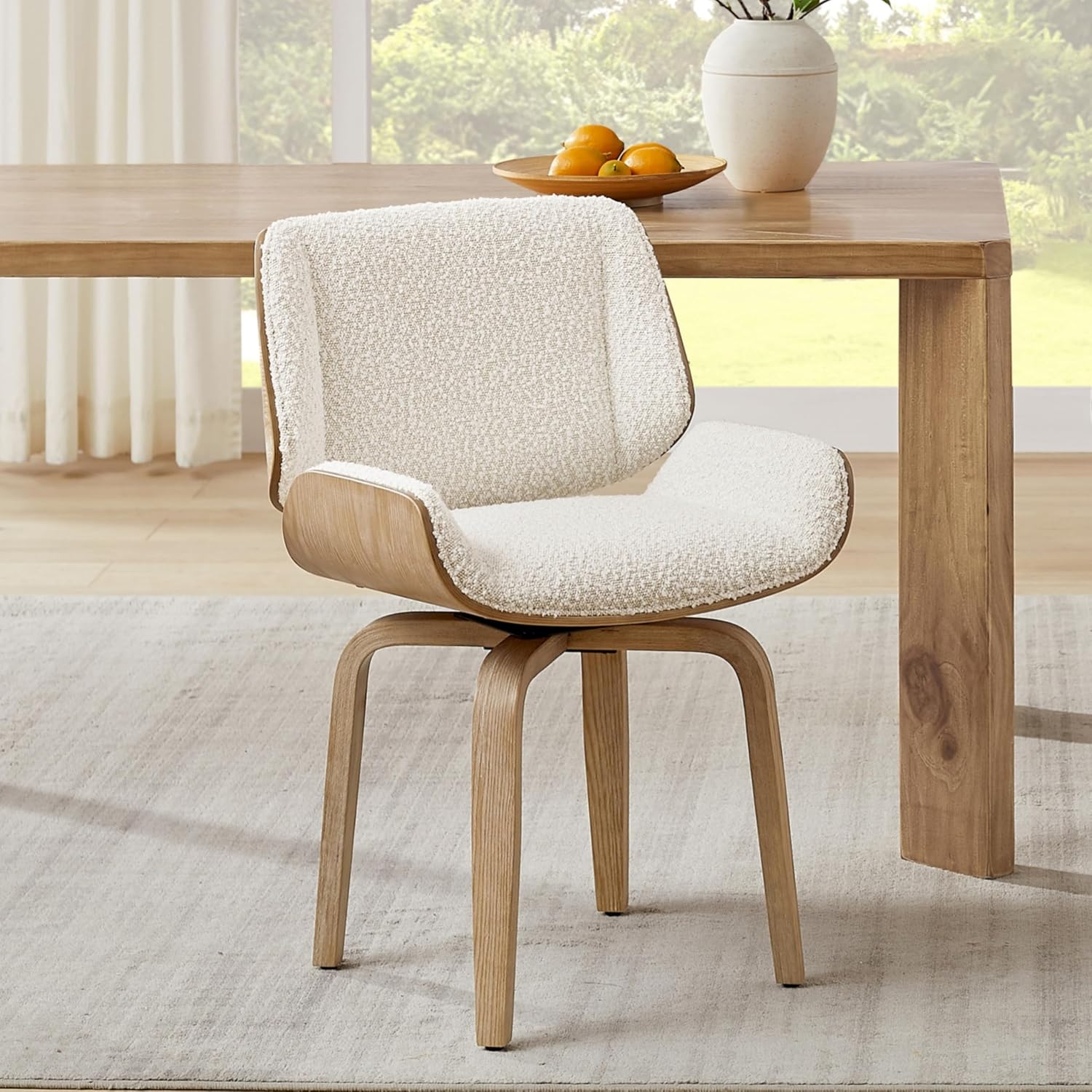 Century Textile & Sewing Supply Online Shopping - Swivel Dining Chair, Fabric Upholstered Dining