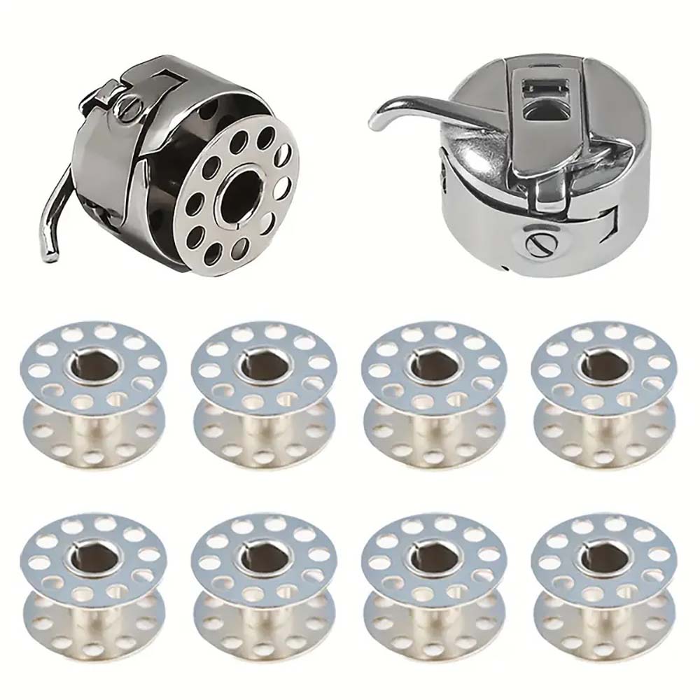 Sewing By - Bobbin Case and Metal Bobbins for