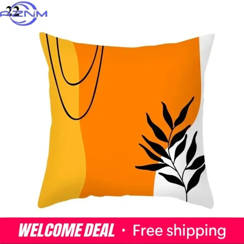 Boho Orange Abstract Cushion C - Century Textile & Sewing Supply Online Shopping review and price