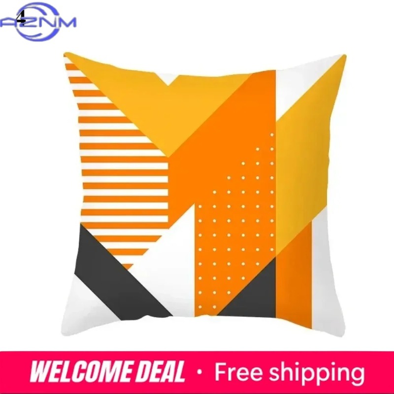 Boho Orange Abstract Cushion C - Century Textile & Sewing Supply Online Shopping review and price
