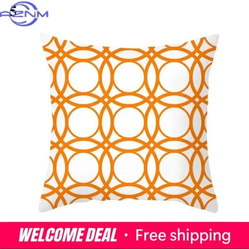 Boho Orange Abstract Cushion C - Century Textile & Sewing Supply Online Shopping review and price