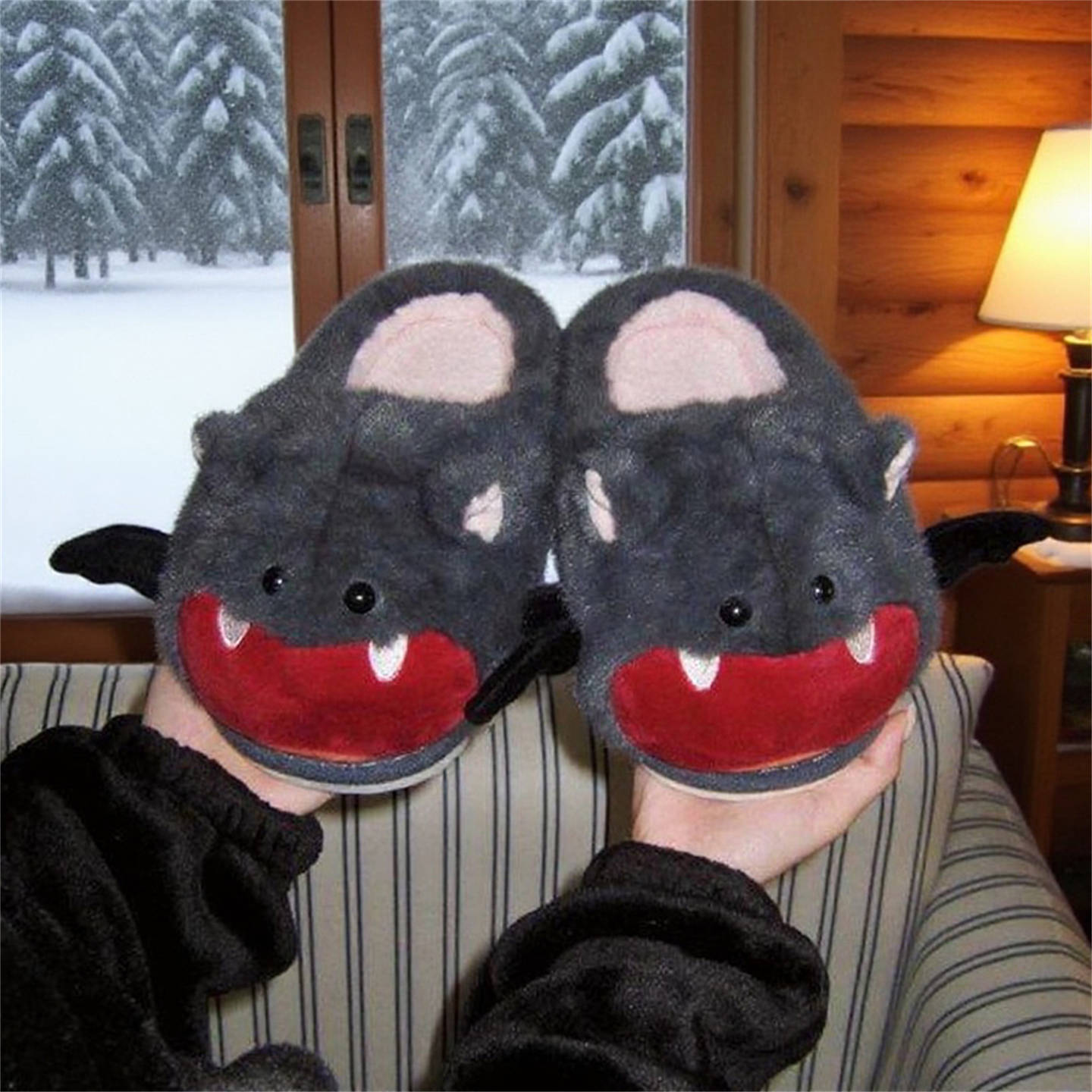 Halloween Bat Plush Slippers W - Sewing Fleece review and price