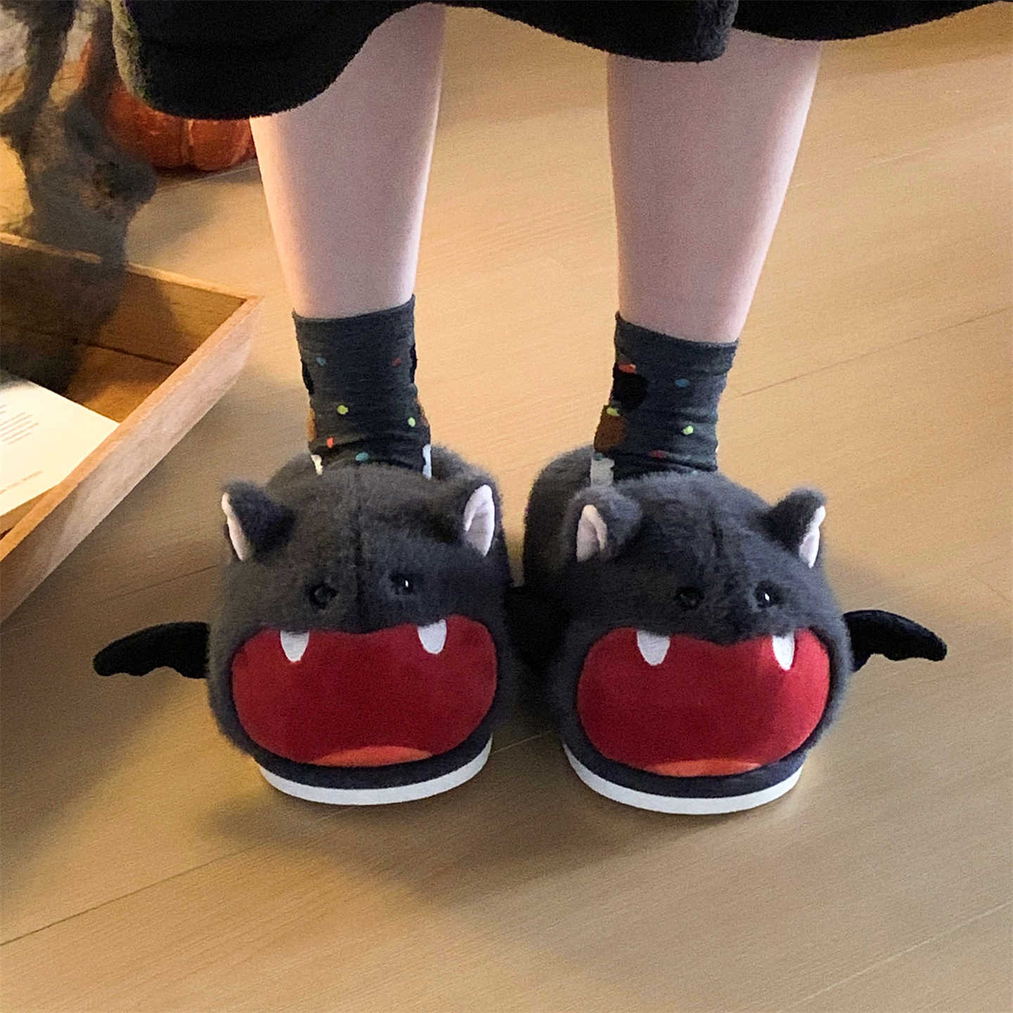 Halloween Bat Plush Slippers W - Sewing Fleece review and price
