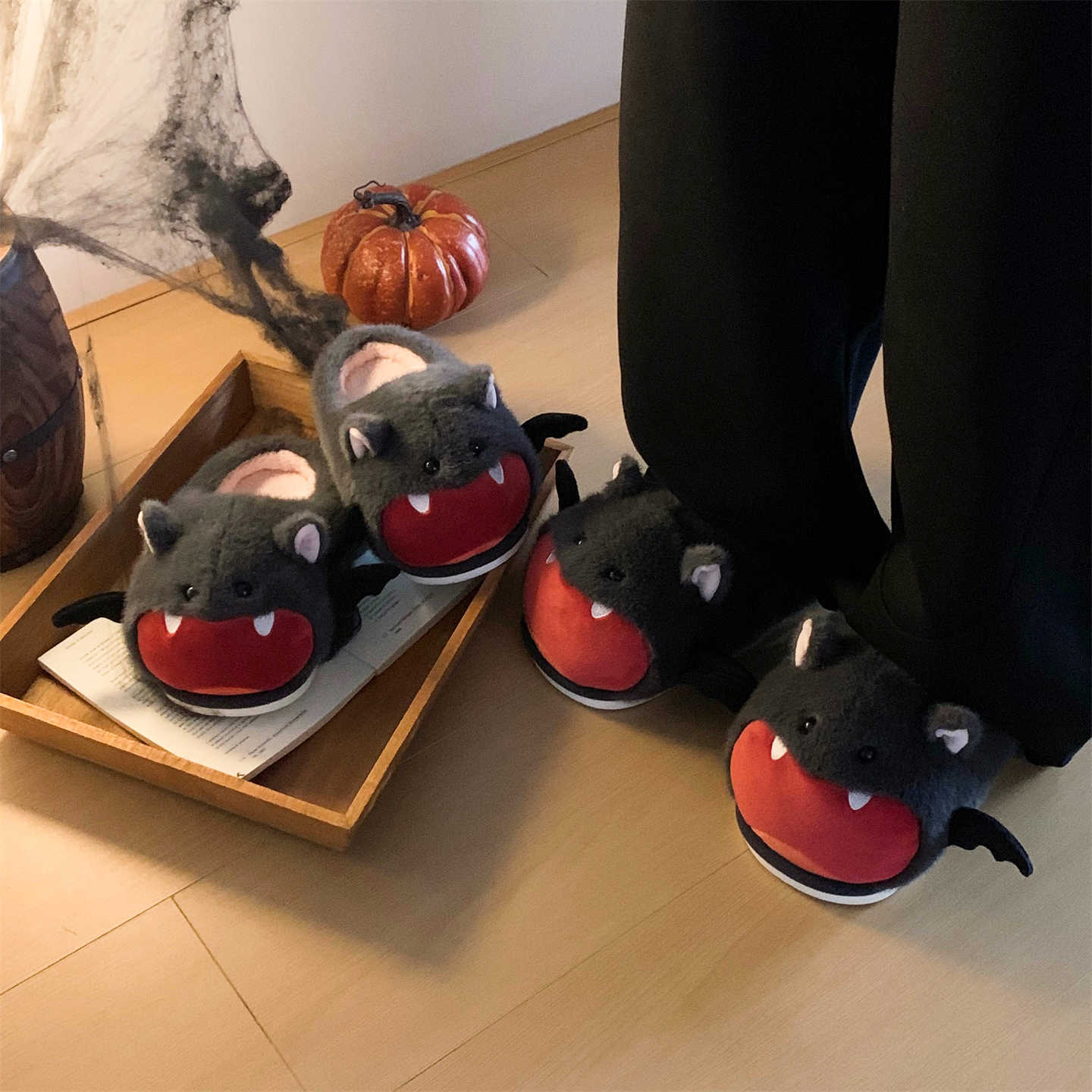 Halloween Bat Plush Slippers W - Sewing Fleece review and price