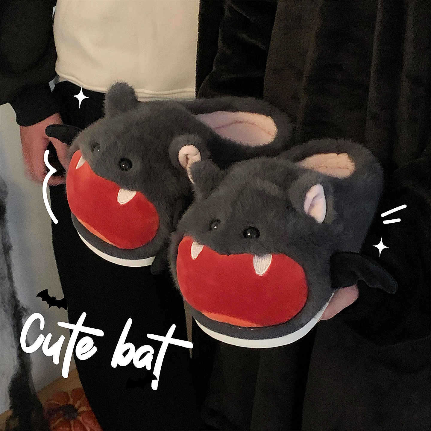 Halloween Bat Plush Slippers W - Sewing Fleece review and price