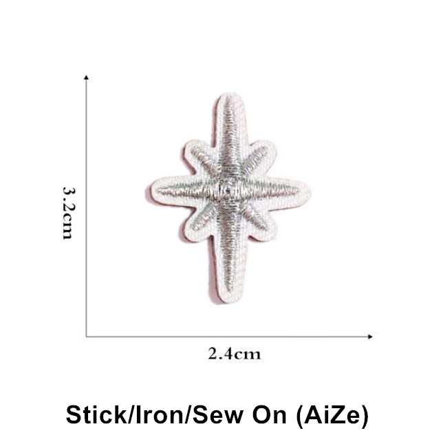 Stick Iron Sew On 10 Pcs Stars - Sewing Id review and price