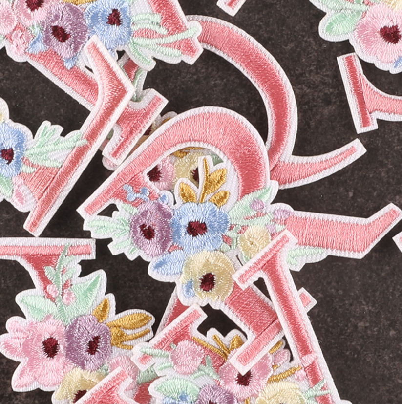 10 Pcs Pink Flowers Alphabet E - Sewing Id review and price