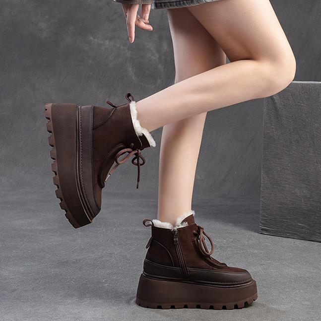 Women's Retro Winter Snow Boot - Sewing Fleece review and price
