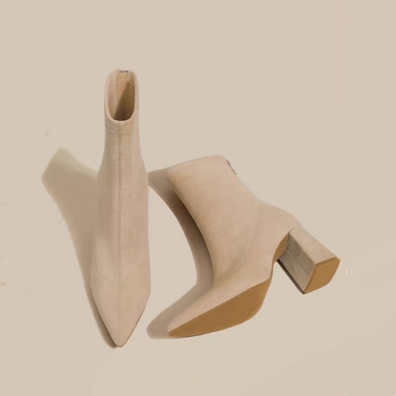 Winter Pointed Suede Comfortab - Sewing Net review and price