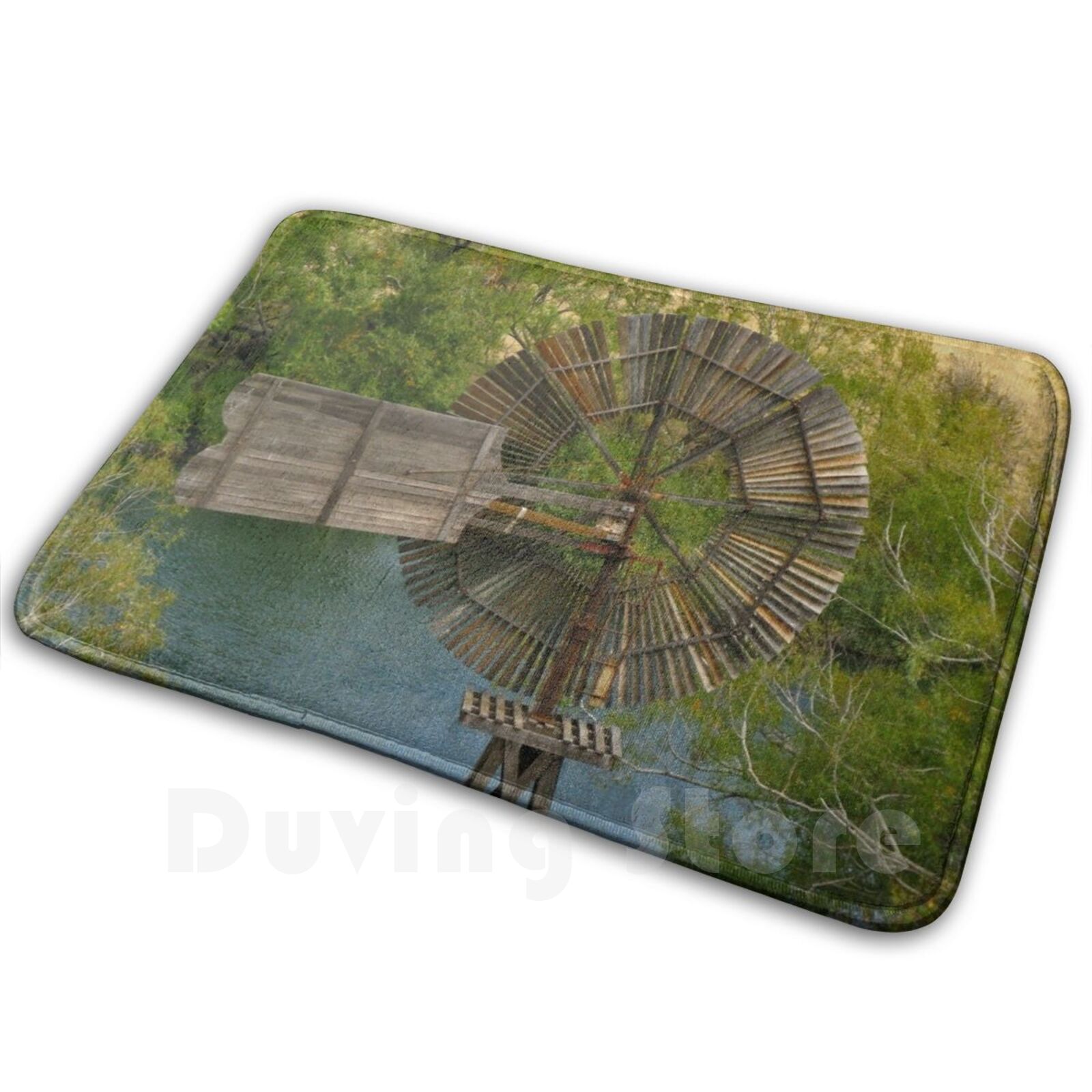 Wooden Windmill Carpet Mat Rug - Century Textile & Sewing Supply review and price