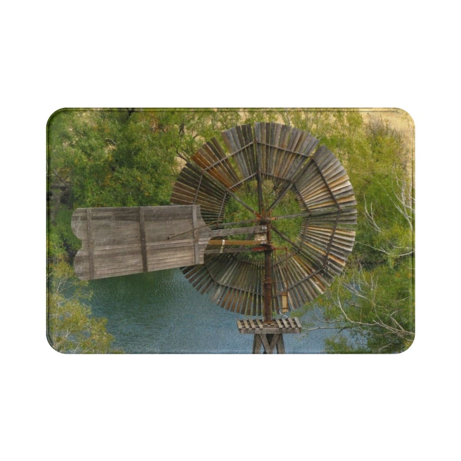 Wooden Windmill Carpet Mat Rug - Century Textile & Sewing Supply review and price