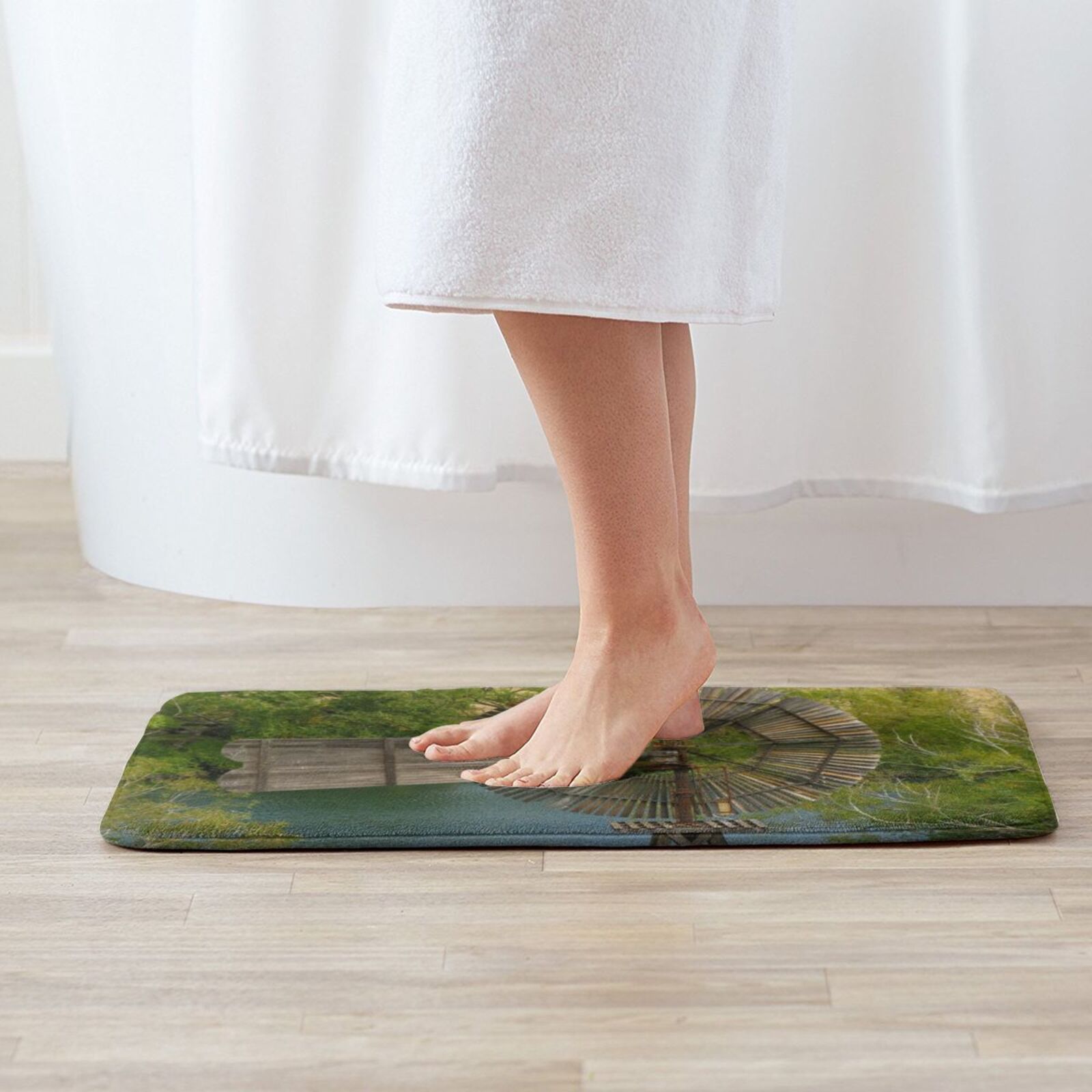 Wooden Windmill Carpet Mat Rug - Century Textile & Sewing Supply review and price