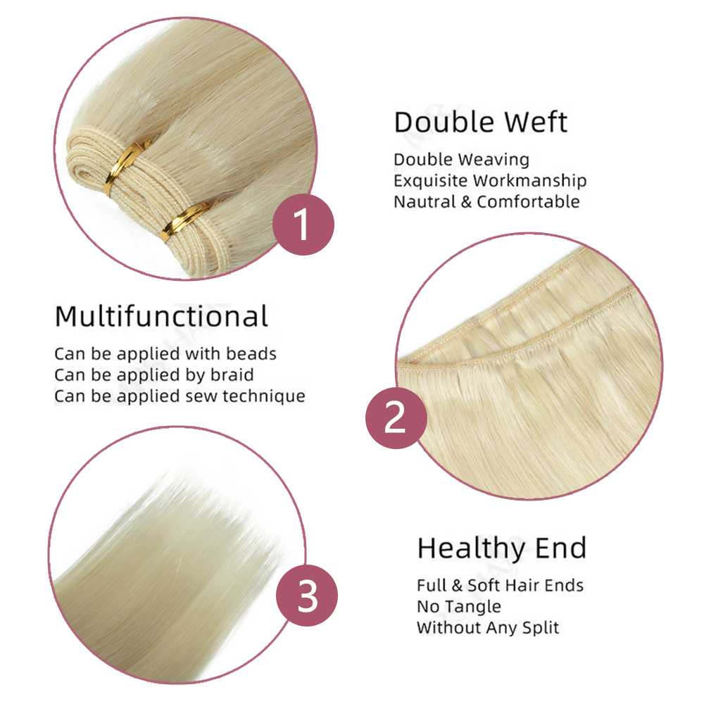 Ash Blonde Hair Wefts Human Ha - Sewing Lab review and price